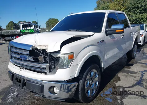 2013 Ford F-150 Lariat из США, поврежденный, VIN 1FTFW1EF8DFC31632